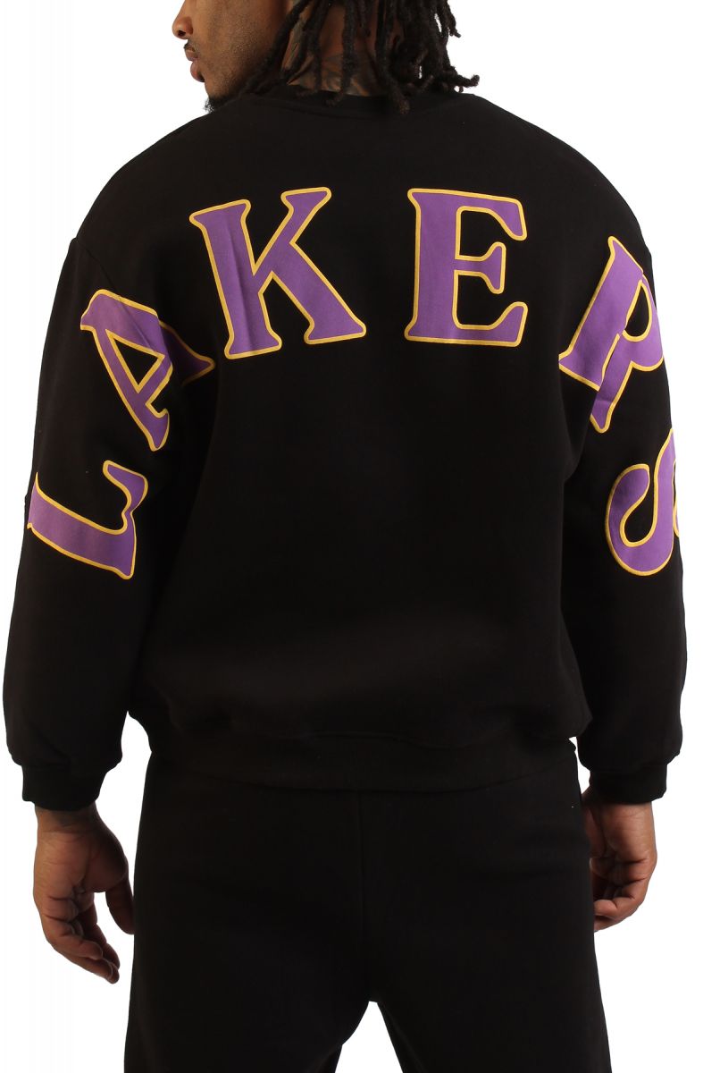 HYPE AND VICE NBA Los Angeles Lakers Oversized Crewneck Sweatshirt
