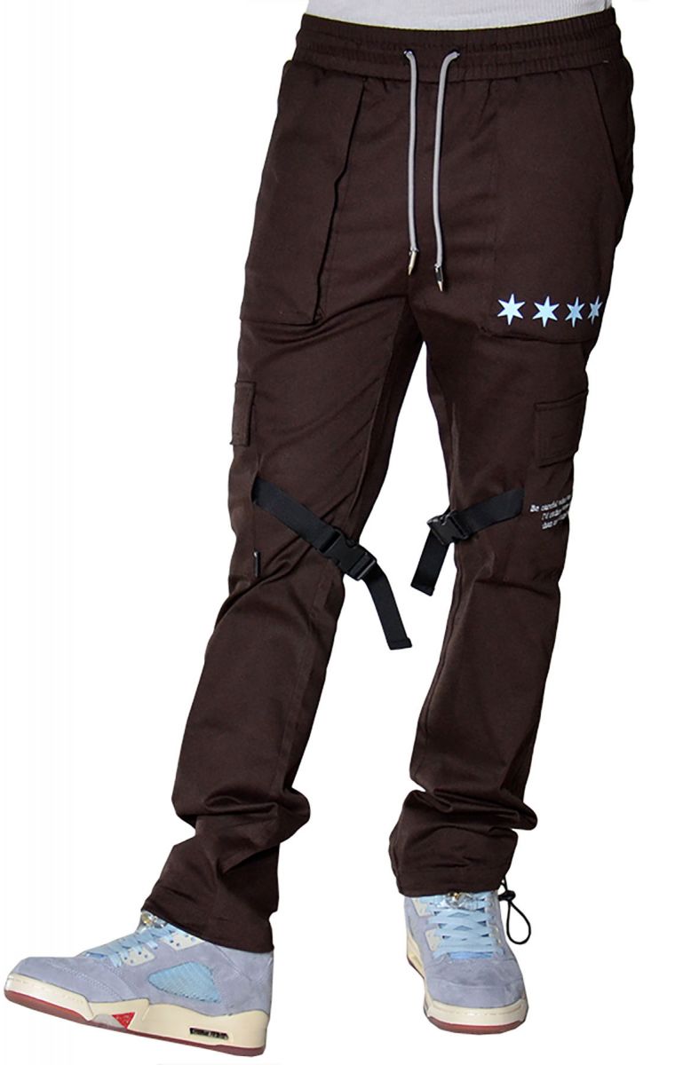 flared cargo pants mens