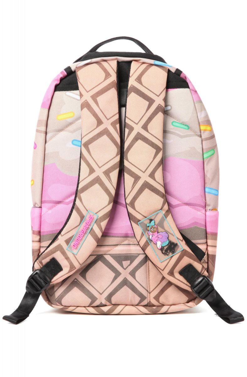 Sprayground Cupcake Mafia x Sprayground Ice Cream Grillz Backpack in Pink