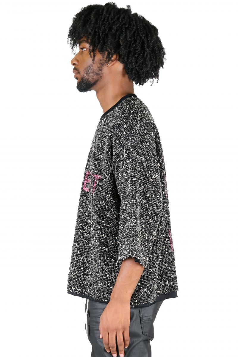 KLEEP DIVINE S/N Jersey 3/4 Sleeve Crop Top Tee KT-1860-DIVINE