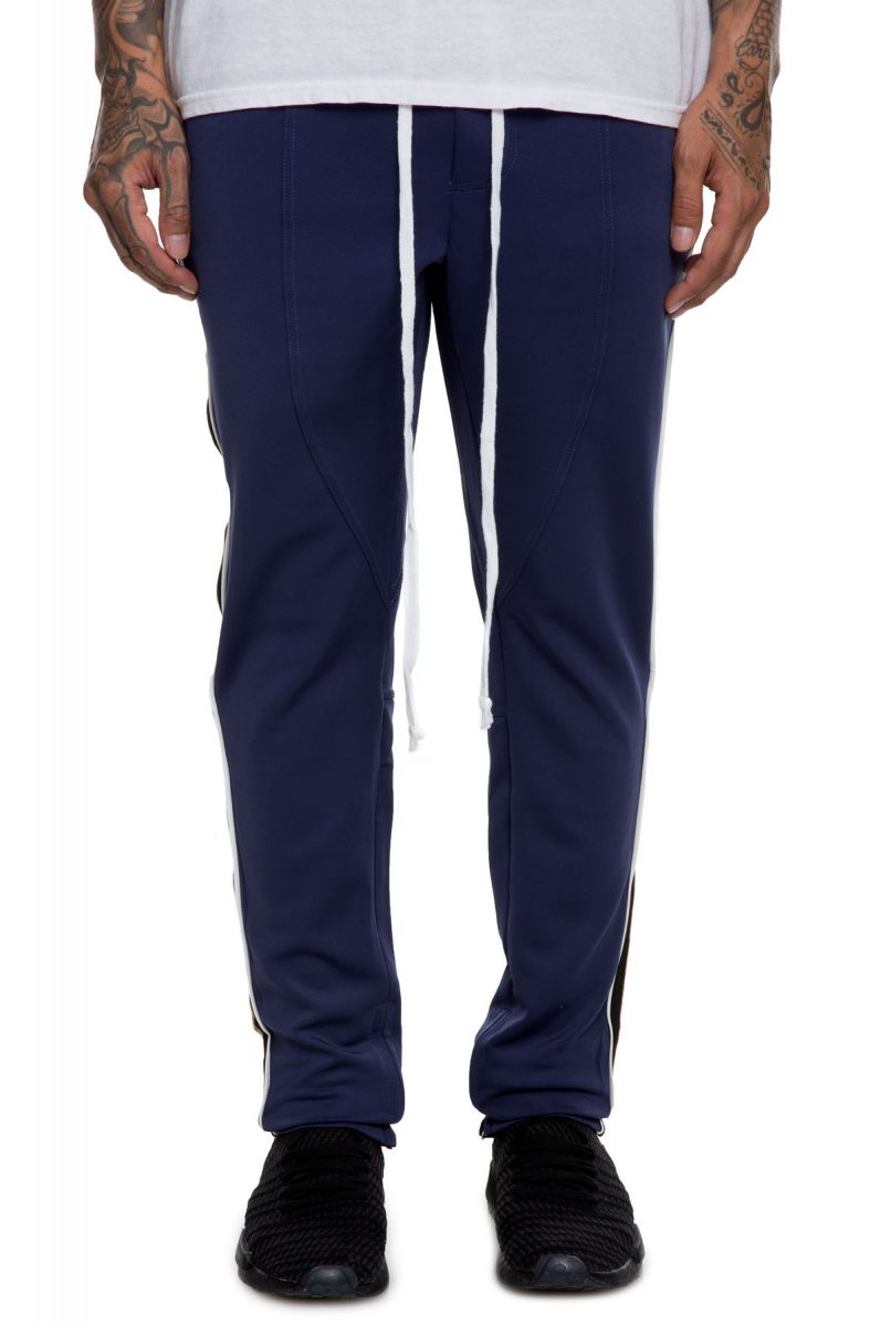 LIFTED ANCHORS The Jenner Track Pants in Navy and Gold LACH2-44NAVY - PLNDR