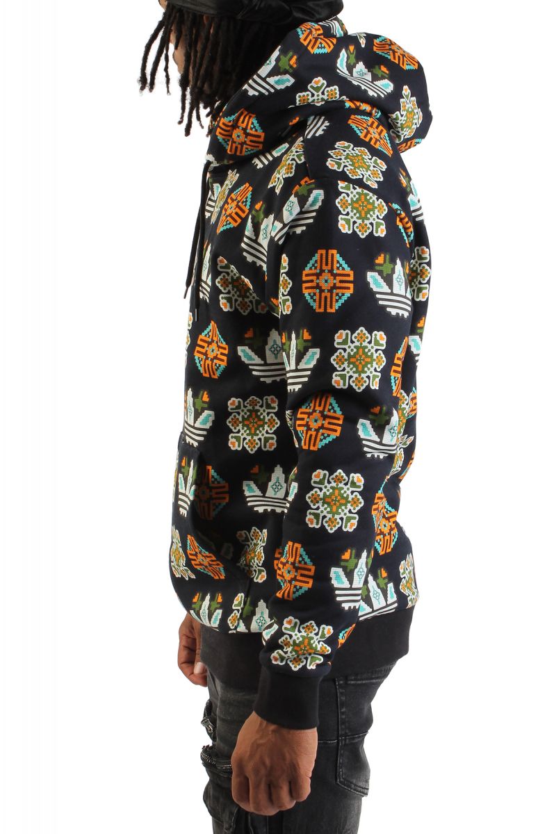 ADIDAS Tile Allover Print Loose Hoodie JW1085 - Karmaloop