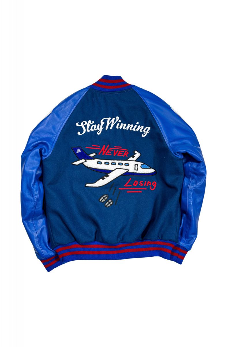 ジャケット・アウター ICECREAM X WIND AND SEA VARSITY JACKET Whitesville Varsity Jacket Men's Letterman Jacket Melton x