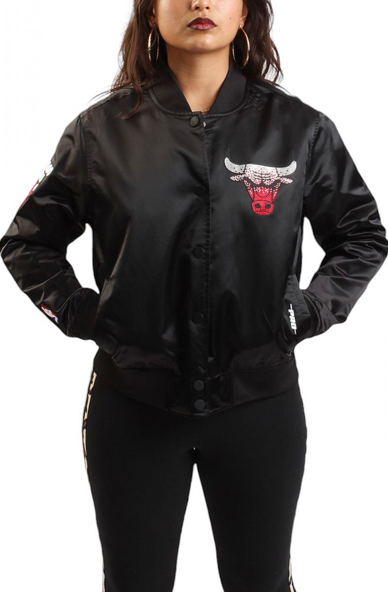 PRO STANDARD NBA Chicago Bulls Jewels Satin Jacket BCBU515699-BLK