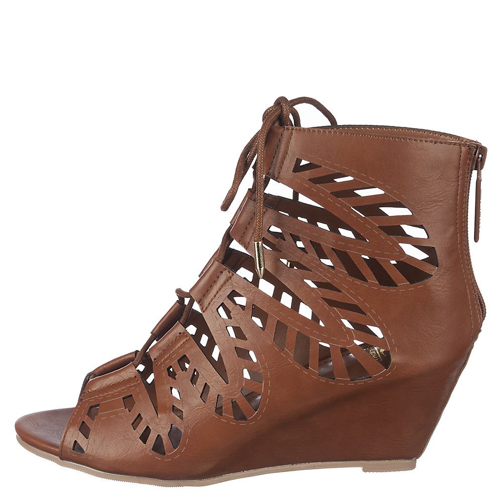 women's lace up wedge shoes