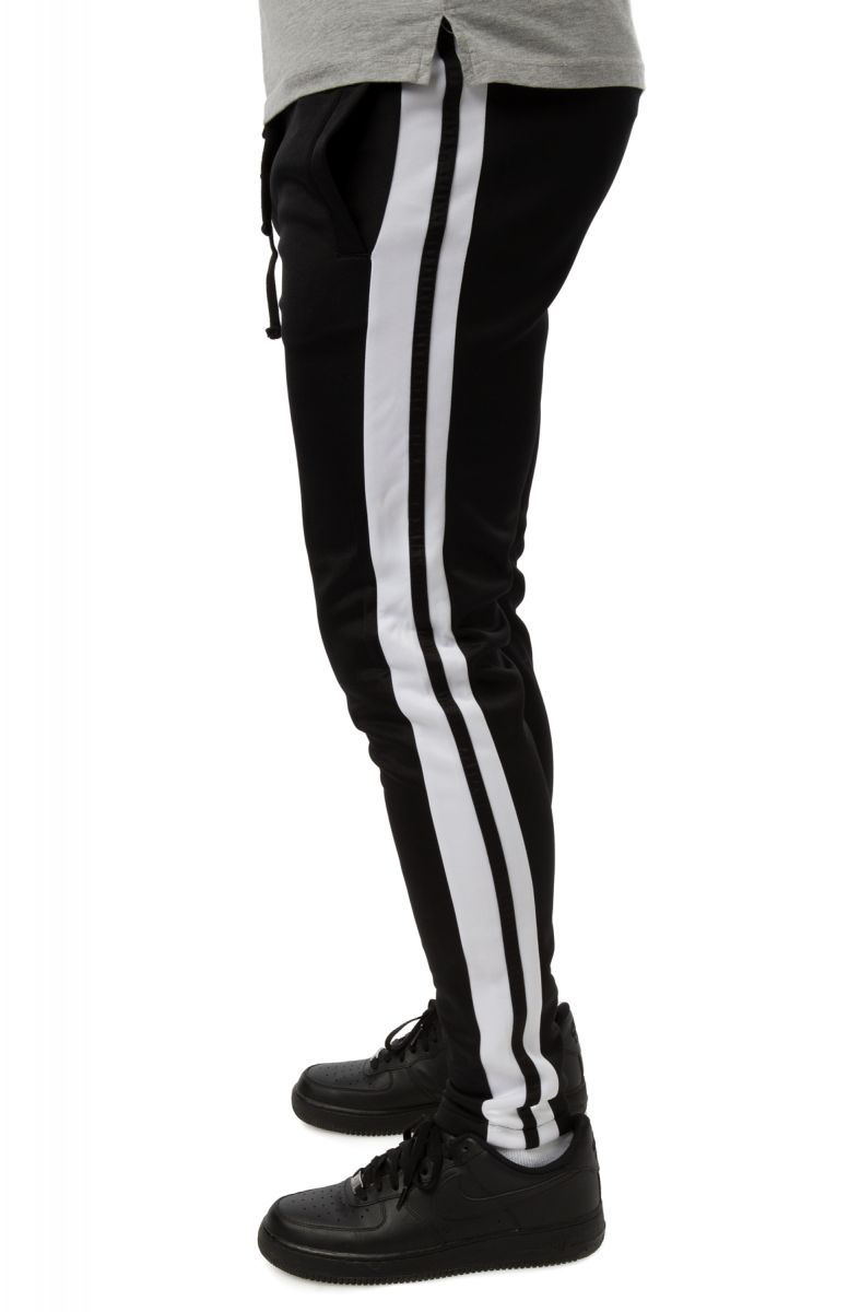 double stripe track pants