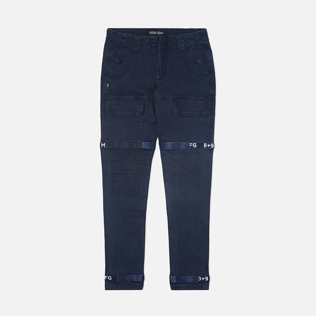 8&9 MFG CO. Strapped Up Vintage Washed Utility Pants Navy