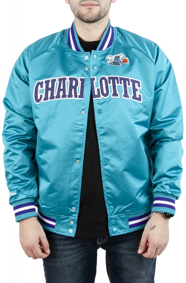 MITCHELL & NESS Lightweight Satin Jacket Charlotte Hornets