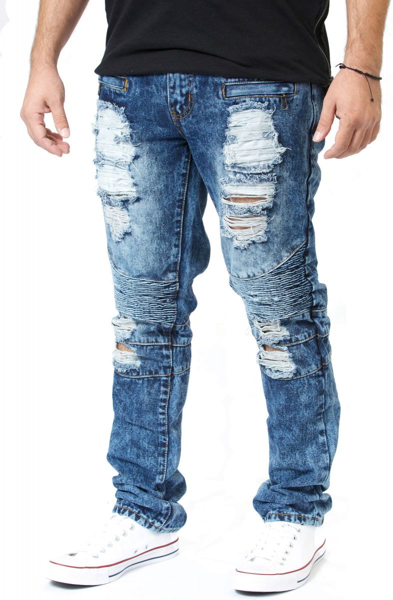 ripped moto jeans