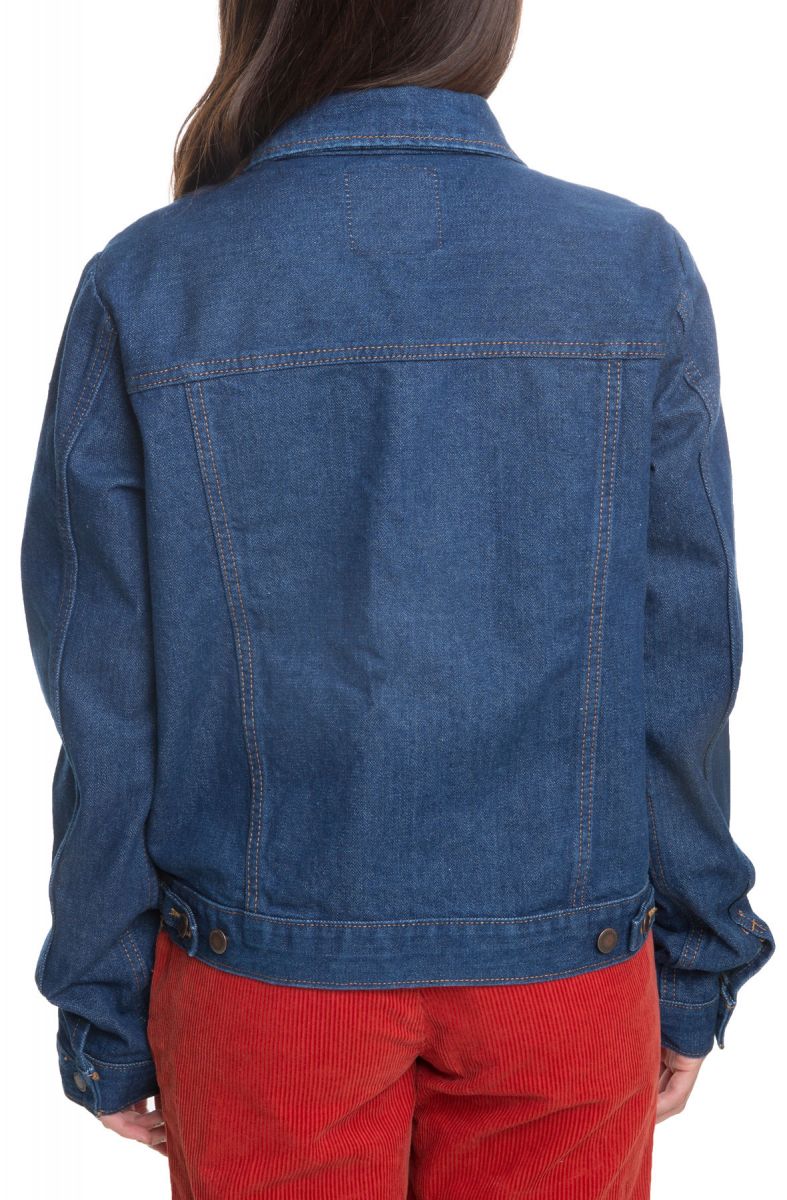 VANS The x Wrangler Cowboy Jacket in Pre Washed Indigo VN0A3PFUYFG Karmaloop