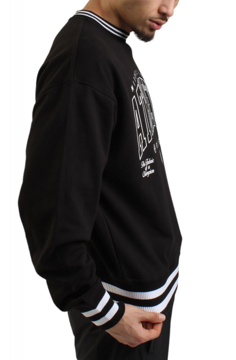 MITCHELL & NESS Classics Heavyweight Crewneck Sweatshirt FCPO6547-MNNYYPPPBLCK - Karmaloop