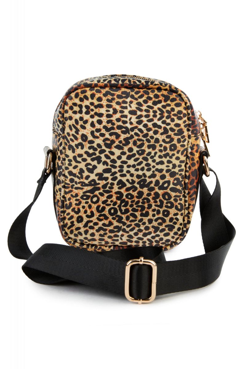 REASON The Cheetah Print Crossbody Bag in Cheetah H9-255-CHE - Karmaloop