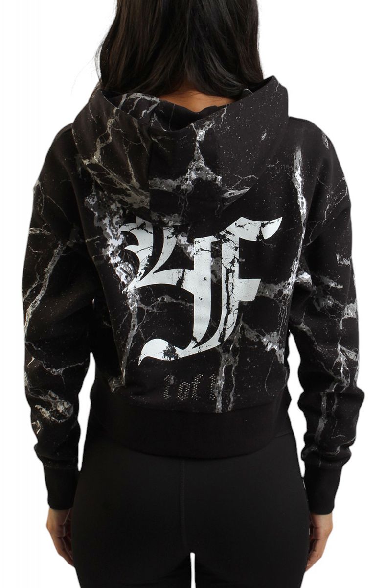 PUMA HOOPS X LAFRANCE WRITTEN IN CHROME CROPPED HOODIE 63078301