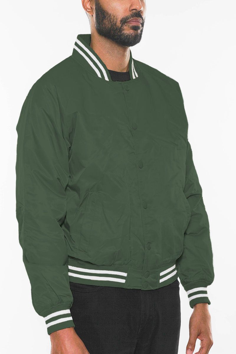 W _ (CREAM) Varsity Shield Half-Zip Windbreaker (6111005) main image 1