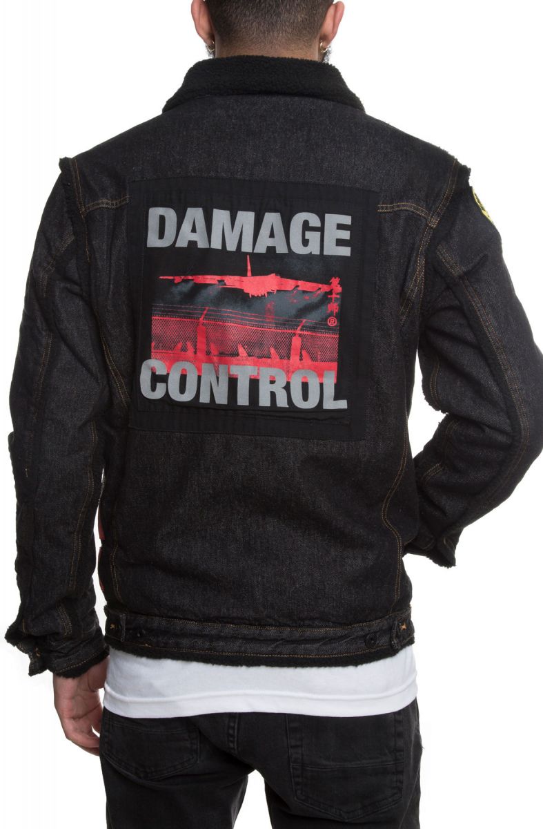 faded black jean jacket mens