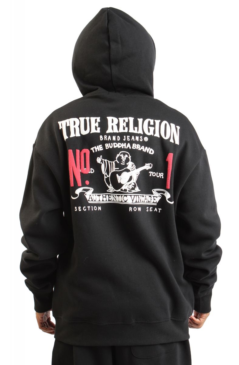 TRUE RELIGION World Tour Zip-Up Hoodie 109878-1001 - Karmaloop