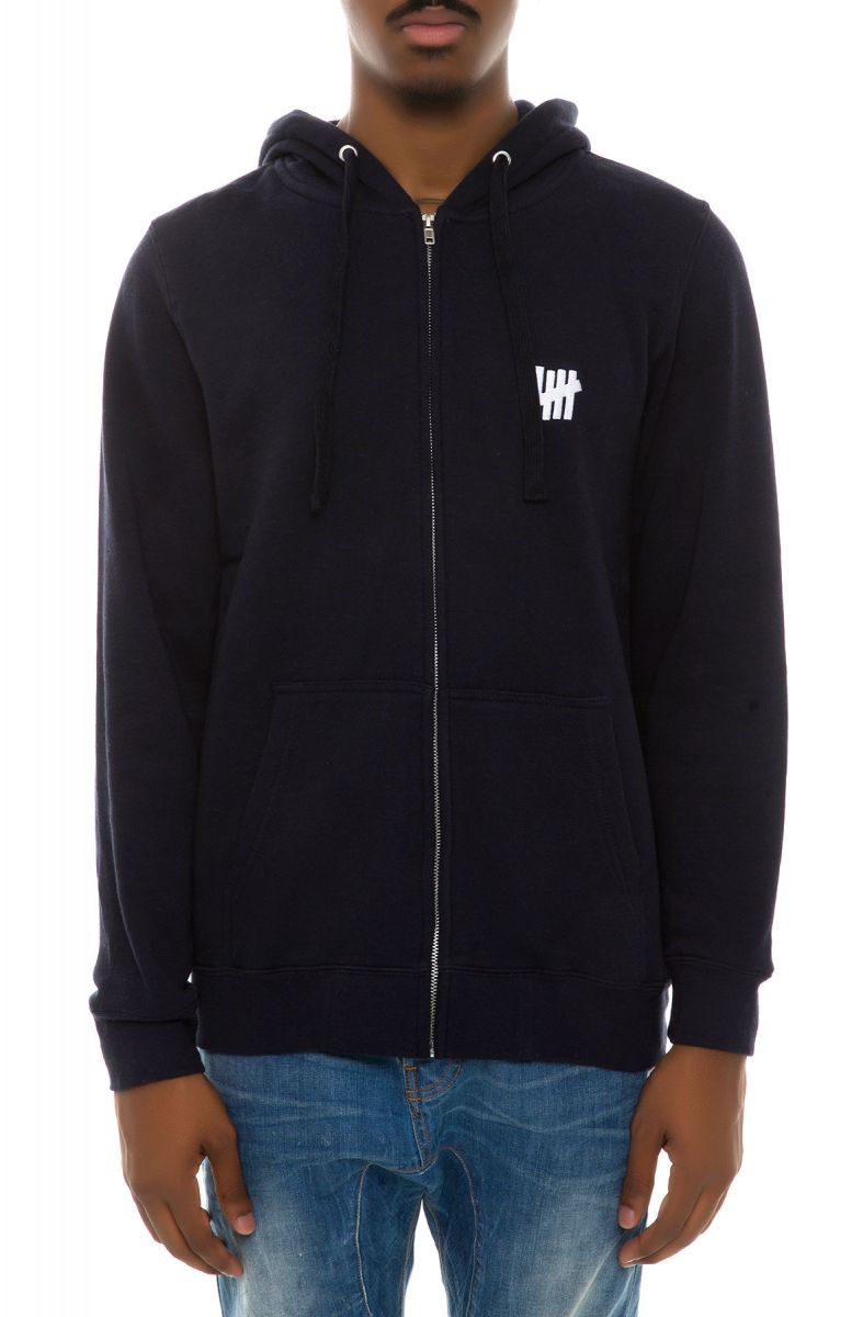 UNDFTD Hoodie Undefeated Stars Zip Up Navy Blue