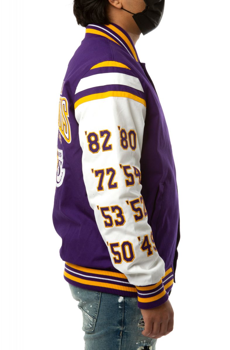 STARTER Los Angeles Lakers Canvas 17X Champions Jacket LA030714 LLK