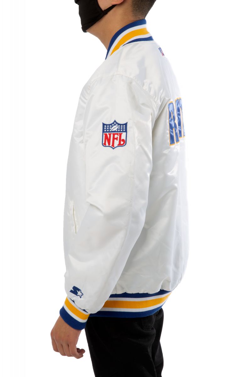 Varsity Los Angeles Rams Satin Jacket - Jackets Expert