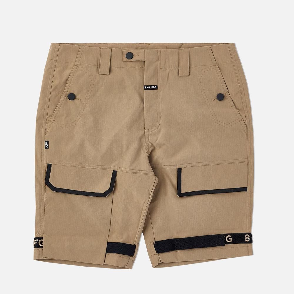 8&9 MFG CO. Strapped Up Shorts Rip Stop Khaki SHRIPTAN-TAN - Karmaloop