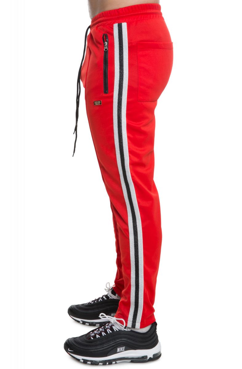 REASON The Melrose Track Pants in Red T-14-RED - Karmaloop