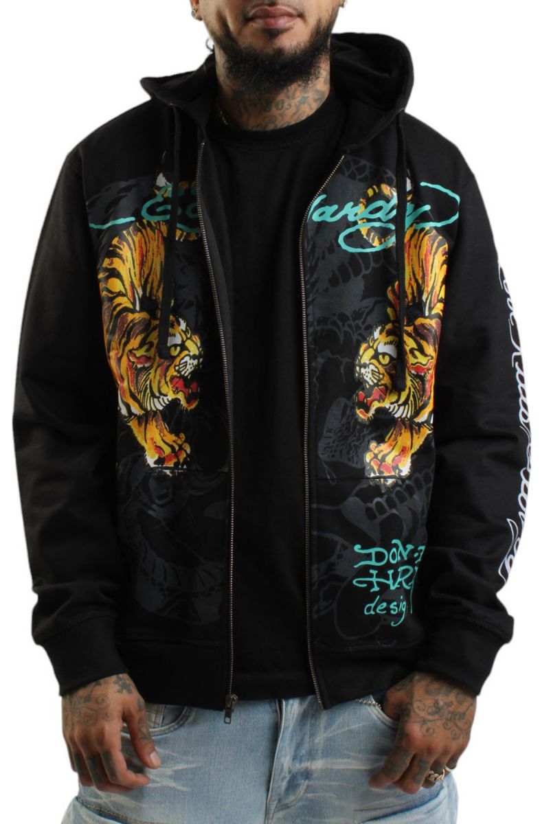 Squall-hiroページ ED HARDY Crawling Tigers Hoodie EHM1301-44 - Karmaloop