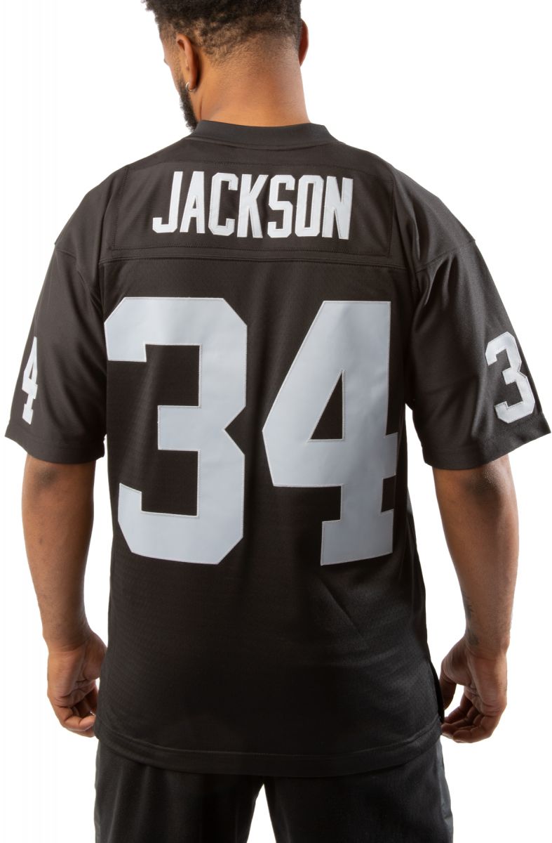 Bo Jackson Jersey Los Angeles Raiders Throwback Mitchell & Ness Black