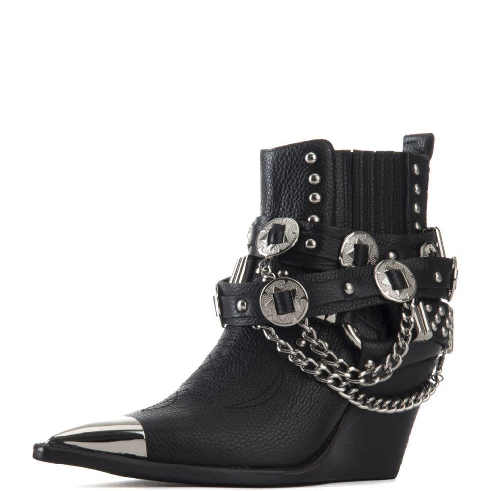 Jeffrey Campbell for Women: Hawthorn Black Wedge Booties