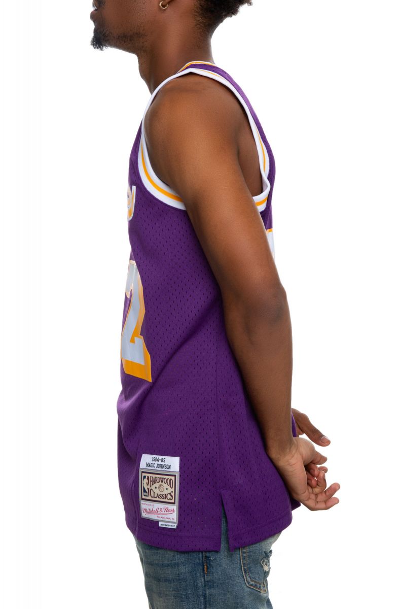 Mitchell & Ness LA Lakers Magic Johnson Black Swingman Jersey Men's Sz XL  $130