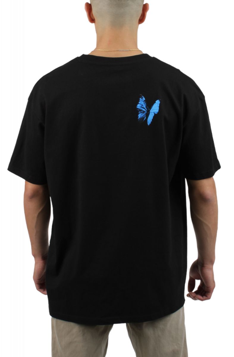 Mister Tee Maglietta Uomo Oversize Le Papillon – T-Shirt Casual Con Stampa – Girocollo Comodo – Colori E Disegni Vari