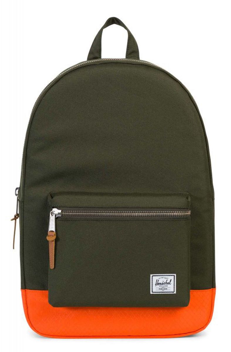 herschel backpack forest orange HERSCHEL SUPPLY CO. The Settlement Backpack in Forest and Orange  10005-01574-OS-FRS