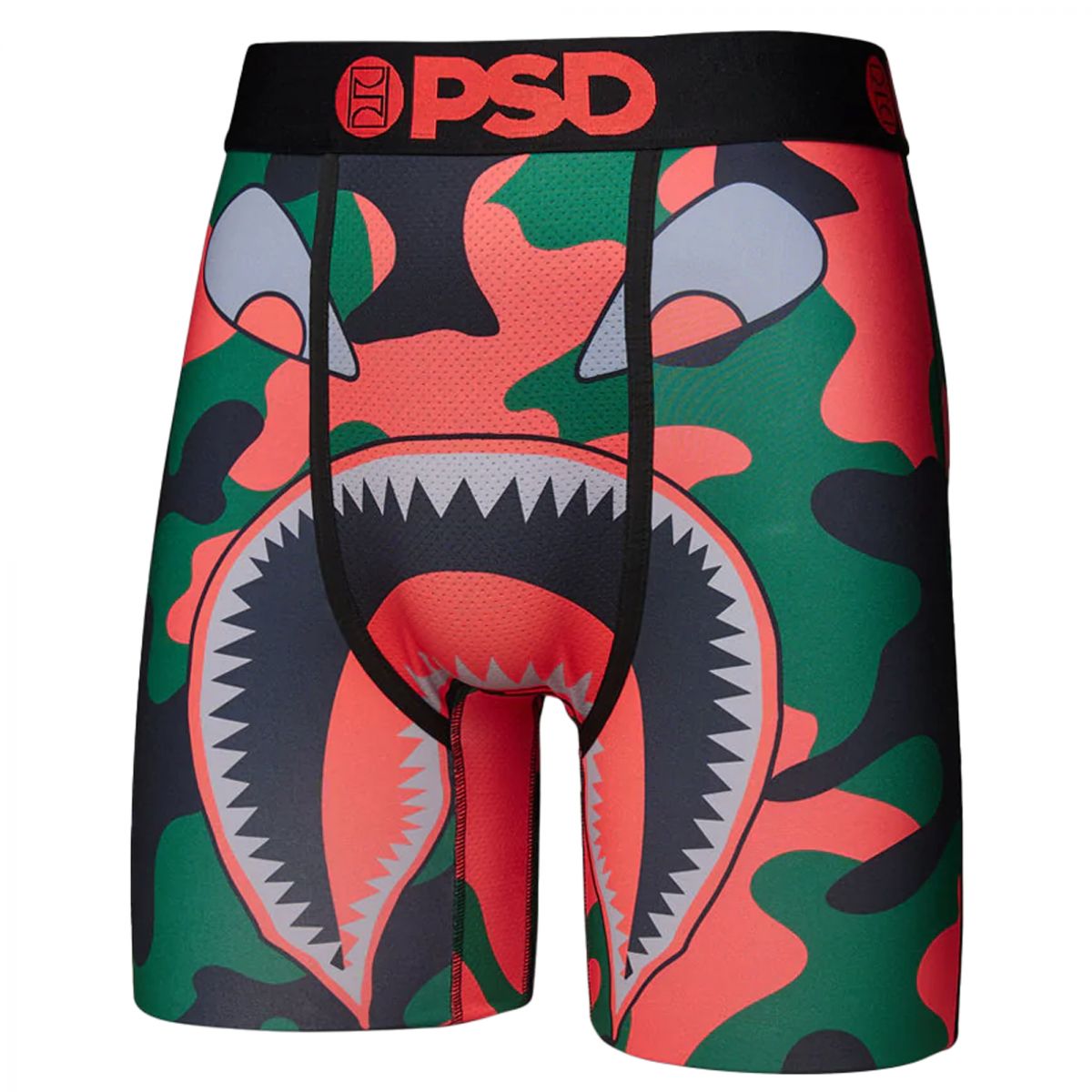 PSD Underwear Men's Boxer Brief Gray Warface L Black
