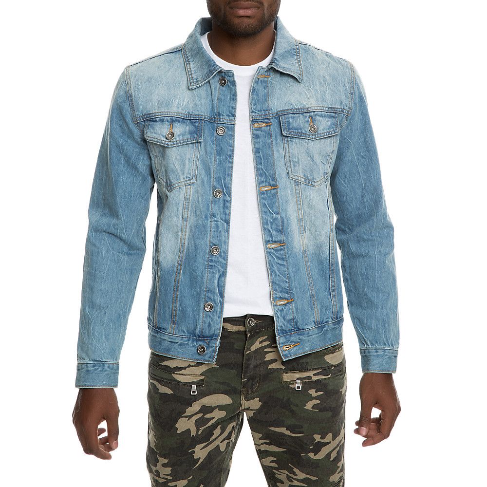 Blue Camouflage Denim Jacket, Best Price and Reviews