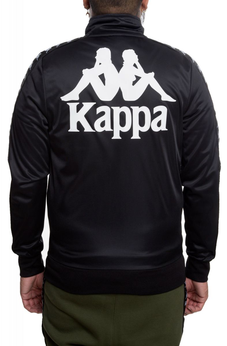 KAPPA The Authentic Batrack Track Jacket In Black and White 304KH30901