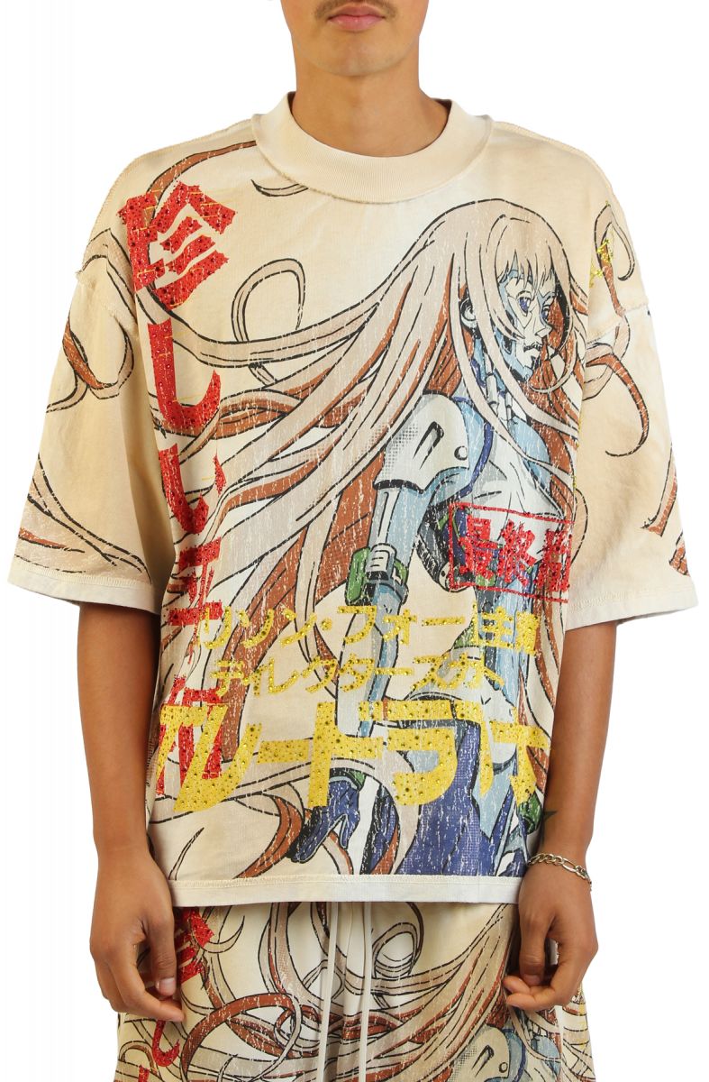 RARE PEACE Manga Cyborg T-Shirt RT6001-ECRU - Karmaloop