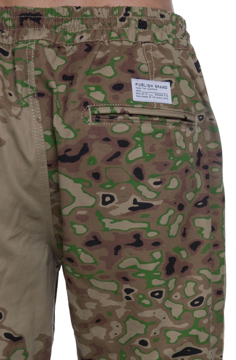 khaki camo joggers