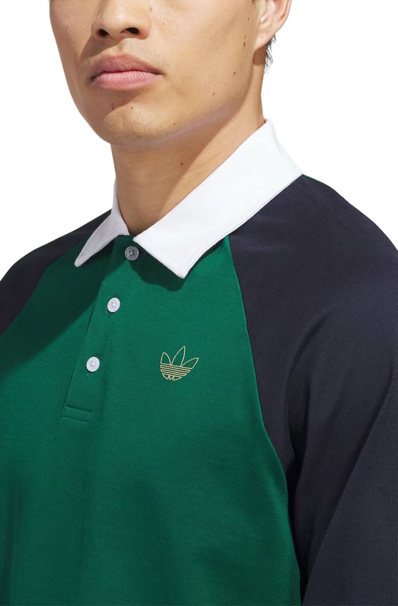 adidas ラガーシャツ 緑/白 University of Otago ADIDAS Skateboarding x Tyshawn Rugy Shirt KE7013 - Karmaloop