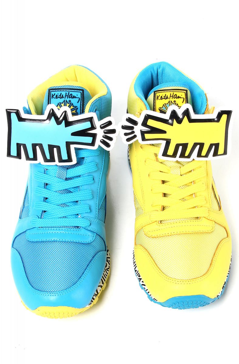 reebok cl lthr mid lux keith haring