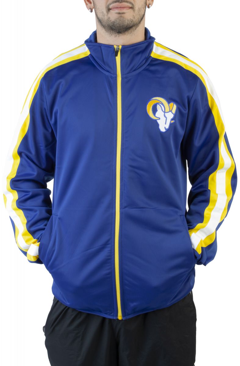 Los Angeles Rams Men's Team Origins Varsity Satin Jacket 22 / 3XL