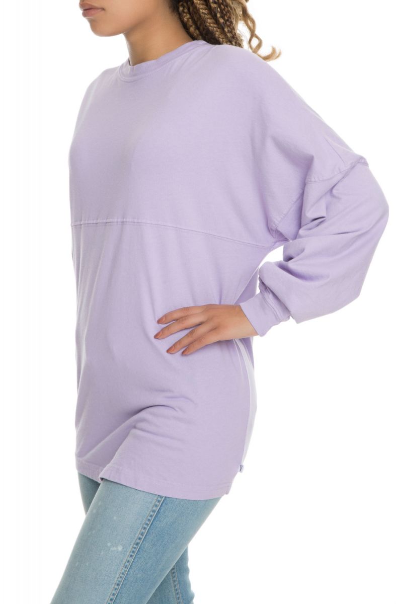 The Jade Long Sleeve Football Jersey in Orchid