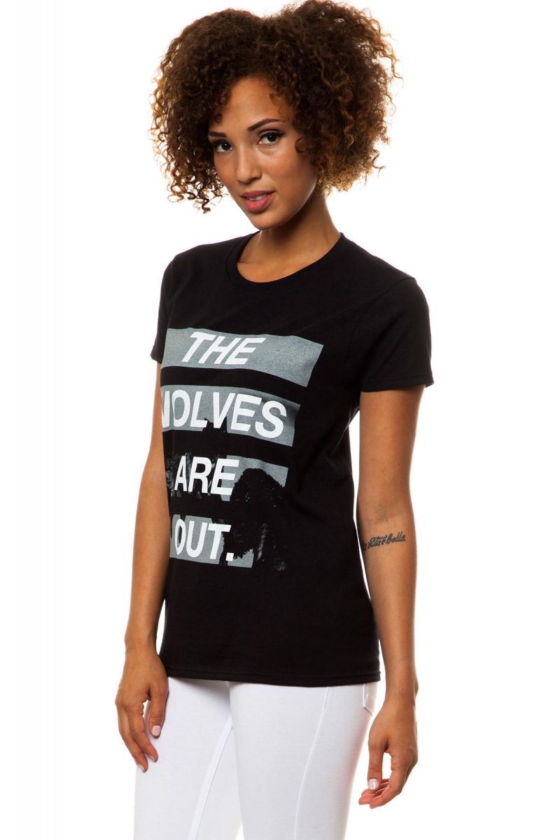 The PLNDR Exclusive Wolves Are Out 2.0 Tee in Black
