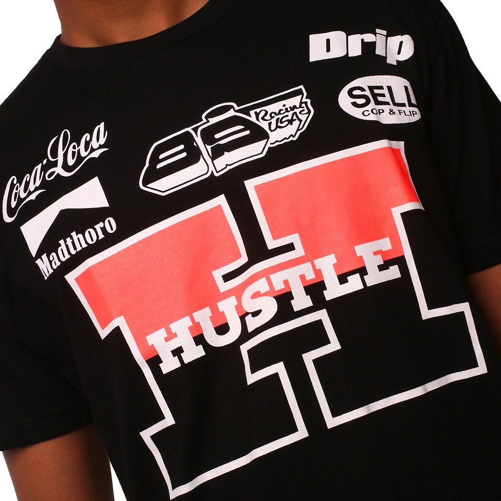 8&9 CLOTHING Team Hustle T Shirt Black SSTHBLK - Karmaloop