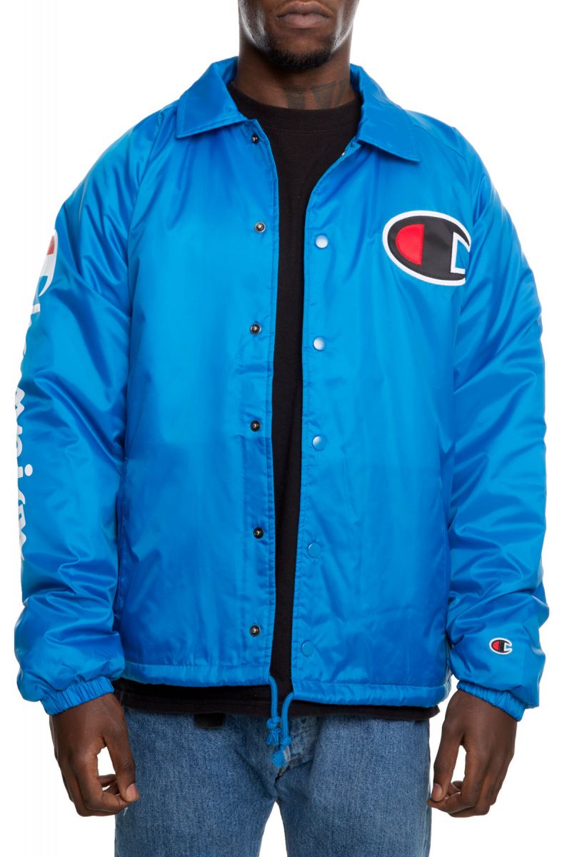 CHAMPION The Sherpa Lined Coaches Jacket in Deep Hotline Bling Blue ...