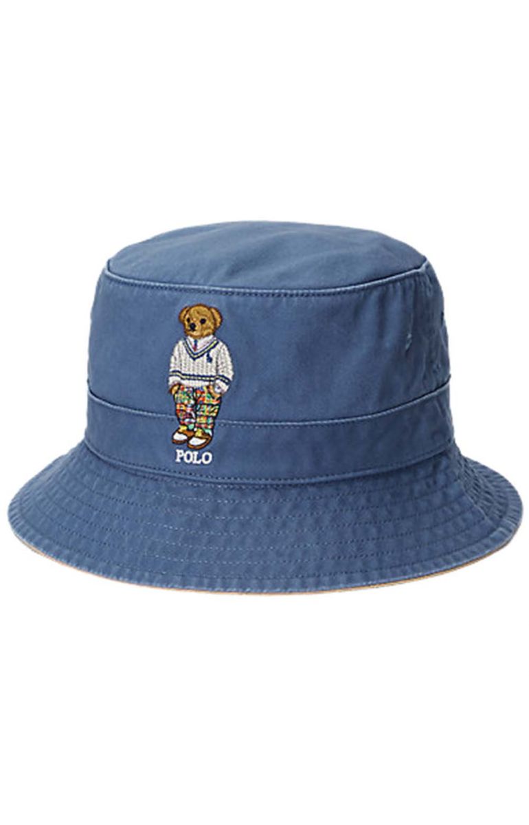 POLO RALPH LAUREN Hampton Polo Bear Twill Bucket Hat 710900276001 POLO RALPH LAUREN Hampton Polo Bear Twill Bucket Hat 710900276001
