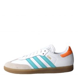 adidas gazelle silver green womens Adidas Samba Og B75806 Mens White Suede Lace Up Lifestyle Sneakers Sho main image 0