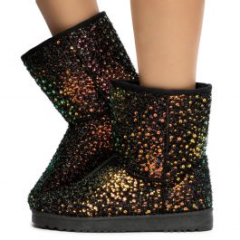 women's sequin boots