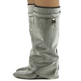 Drape Rhinestone Boot 7183