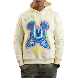 MAXIMA Men's Mickey Mouse Scribble Pullover Hoodie MY50181-BLK