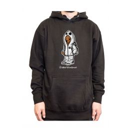 bear print sherpa hoodie