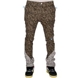 Mens leopard print sales jeans